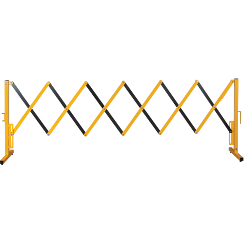 Expandable Barrier, 37" H x 11' L, Black/Yellow Toolneeds Inc.