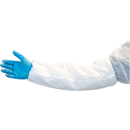 Manches l&eacute;g&egrave;res, Longueur de 18", Vinyle, Blanc Toolneeds Inc.