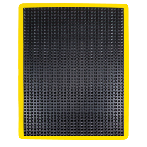 Tapis antifatigue en d&ocirc;me, &agrave; bulles, 2' x 3' x 1/2", Noir, Caoutchouc Toolneeds Inc.
