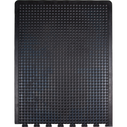 Tapis antifatigue en d&ocirc;me, &agrave; bulles, 3' x 4' x 1/2", Noir, Caoutchouc Toolneeds Inc.