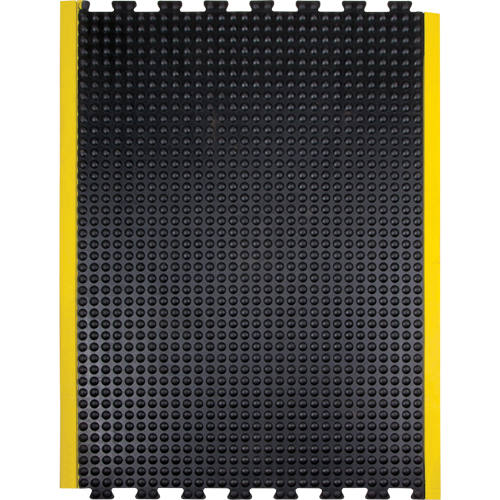 Tapis antifatigue en d&ocirc;me, &agrave; bulles, 3' x 4' x 1/2", Noir, Caoutchouc Toolneeds Inc.
