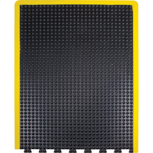 Anti-Fatigue Dome Matting, Bubbled, 3' x 4' x 1/2", Black, Rubber Toolneeds Inc.