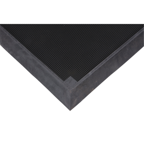 Tapis pour l'assainissement des chaussures, Caoutchouc, 2-2/3' la x 3-1/4' lo x 2-1/2" &eacute;pais, Noir Toolneeds Inc.