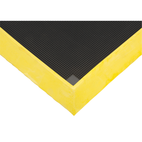 Foot Sanitizing Matting, Rubber, 2-2/3' W x 3-1/4' L x 2-1/2" Thick, Yellow Toolneeds Inc.