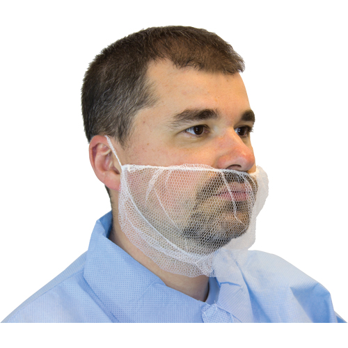 Mesh Beard Nets, Polyester, White Toolneeds Inc.