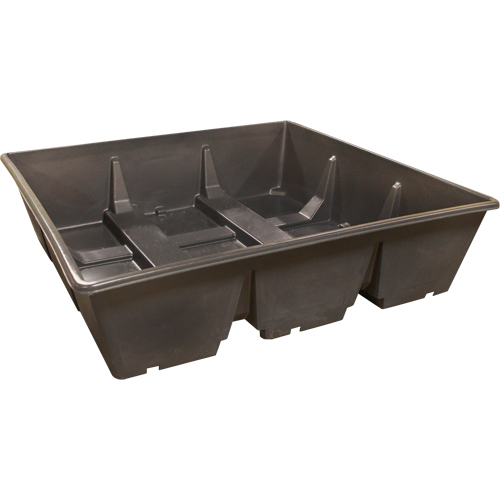 Bac de r&eacute;cup&eacute;ration GRV, Capacit&eacute; de d&eacute;versement 385 gal. US, 76" x 76" x 20" Toolneeds Inc.