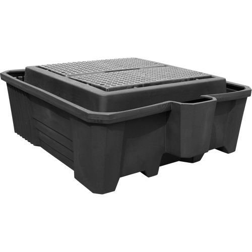IBC Containment Pallet with Drain, 385 gal. Spill Capacity, 73" x 80.5" x 29.5" Toolneeds Inc.