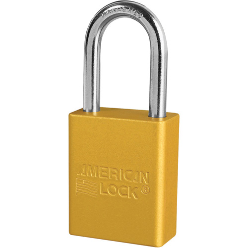 American Lock&reg; Safety Padlocks, Yellow, Keyed Alike, Aluminum, 1-1/2" Width Toolneeds Inc.
