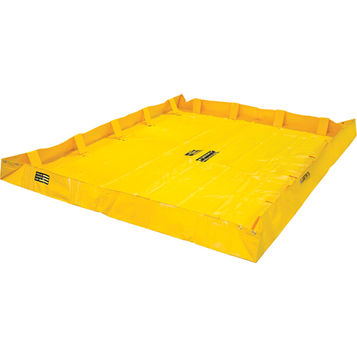 QuickBerm&reg; Lite Containment Berm, 398 US gal. Capacity, 8' W x 10' L x 8" H, Snap-Up Bracket Toolneeds Inc.