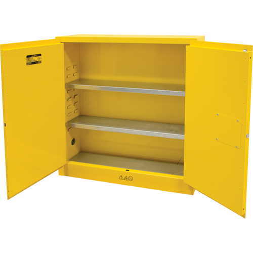 Flammable Storage Cabinet, 24 gal., 2 Door, 43" W x 44" H x 12" D Toolneeds Inc.