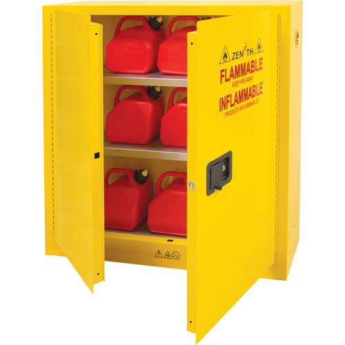 Flammable Storage Cabinet, 24 gal., 2 Door, 43" W x 44" H x 12" D Toolneeds Inc.