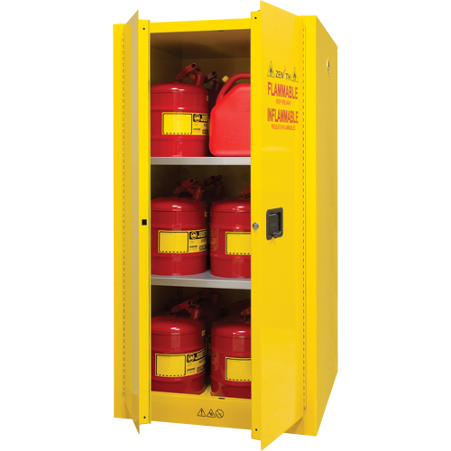 Flammable Storage Cabinet, 60 gal., 2 Door, 34" W x 65" H x 34" D Toolneeds Inc.