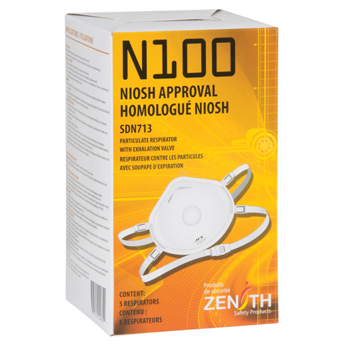 Respirateur contre les particules, N100, Certifi&eacute; NIOSH, Moyen/grand Toolneeds Inc.