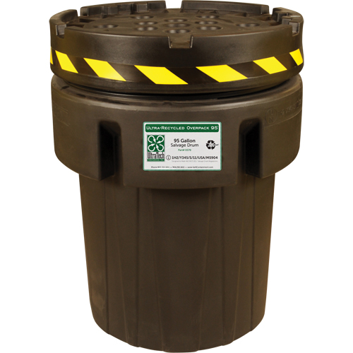 Ultra-Recycled Overpack&reg; Salvage Drum, 95 gal., Stationary Toolneeds Inc.