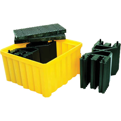 Ultra-IBC Spill Pallet&reg; with Drain, 400 US gal. Spill Capacity, 58.75" x 58.75" x 33" Toolneeds Inc.
