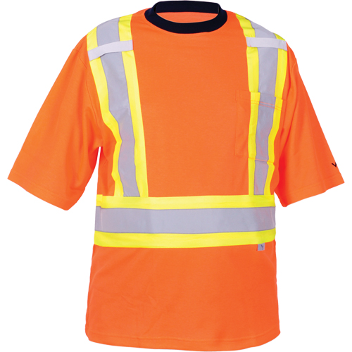 Safety T-Shirt, Polyester, Medium, High Visibility Orange Toolneeds Inc.