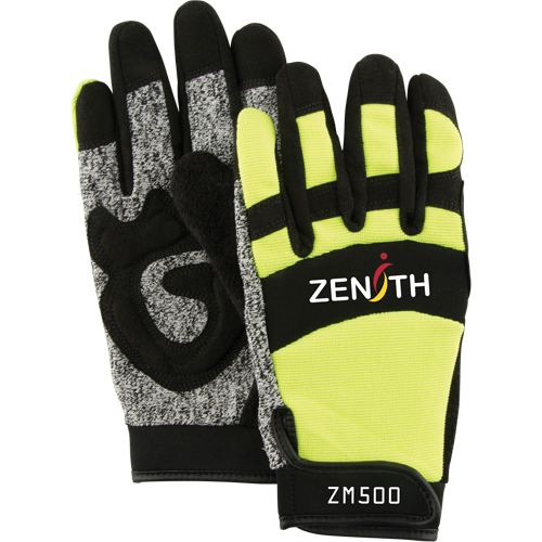 ZM500 High-Visibility Cut-Resistant Mechanic's Gloves, HPPE Palm, Size 2X-Large Toolneeds Inc.
