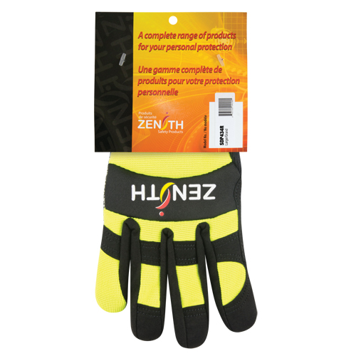 ZM500 High-Visibility Cut-Resistant Mechanic's Gloves, HPPE Palm, Size 2X-Large Toolneeds Inc.