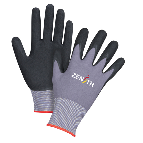 ZX-1 Premium Touchscreen Compatible Gloves, 6/X-Small, Foam Nitrile Coating, 15 Gauge, Nylon Shell Toolneeds Inc.