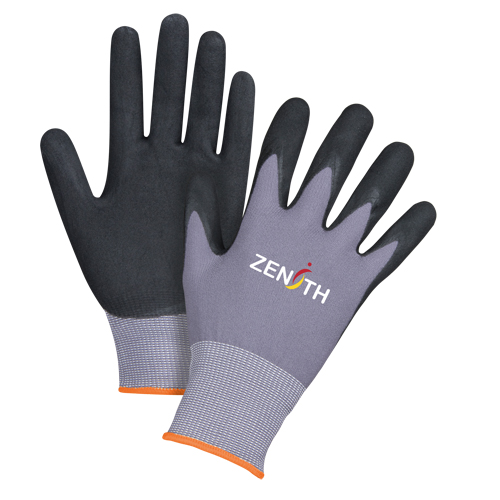 ZX-1 Premium Touchscreen Compatible Gloves, 7/Small, Nitrile/Foam Nitrile Coating, 15 Gauge, Nylon Shell Toolneeds Inc.