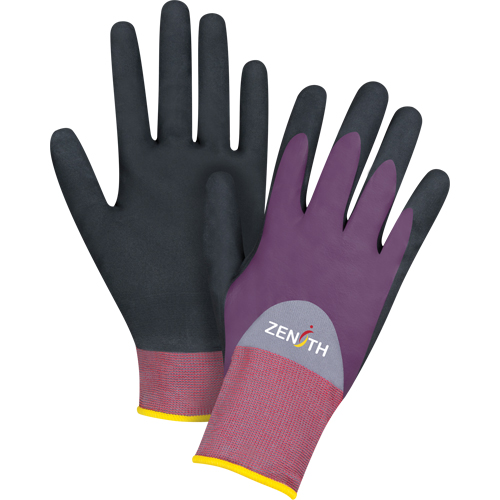 Gants enduits de premi&egrave;re qualit&eacute; ZX-2, 9/Grand, R&ecirc;vetement Nitrile/Mousse de nitrile, Calibre 18, Enveloppe en Nylon Toolneeds Inc.