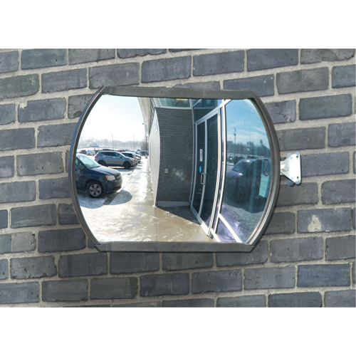 Roundtangular Convex Mirror with Telescopic Arm, 12" H x 18" W, Indoor/Outdoor Toolneeds Inc.