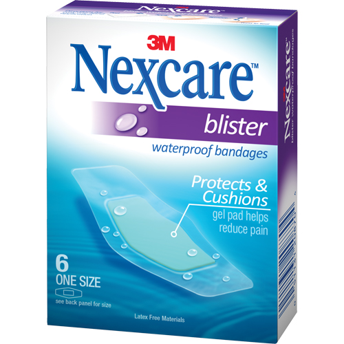 Nexcare Waterproof Blister Bandages, Rectangular/Square, 2-1/4", Plastic, Sterile Toolneeds Inc.