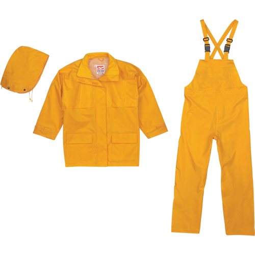 Open Road&reg; 150D Rip-Stop 3-Piece Rain Suit, Polyester, Medium, Yellow Toolneeds Inc.