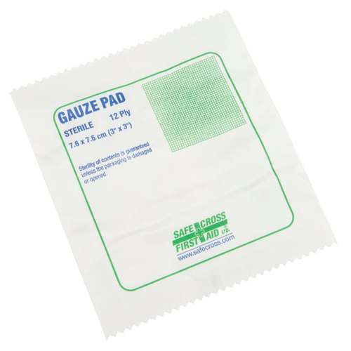 Gaze, Tampon, 3" lo x 3" la, St&eacute;rile, Dispositif m&eacute;dical Classe 1 Toolneeds Inc.