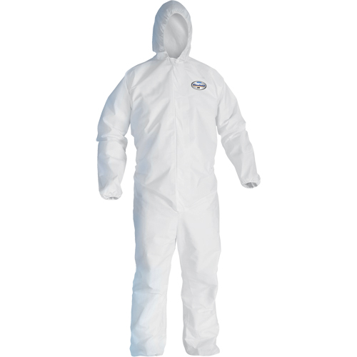 Combinaison Kleenguard A45 contre les liquides, les particules de pr&eacute;paration des surfaces et la peinture, Petit, Blanc, Micropore Toolneeds Inc.