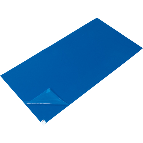 Peel-Away Cleanroom Mat Refills, 1.57 mils Thick, 3' W, 3-3/4' L x Blue Toolneeds Inc.