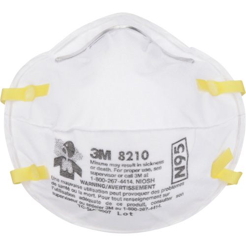 Respirateurs contre les particules 8210, N95, Certifi&eacute; NIOSH Toolneeds Inc.