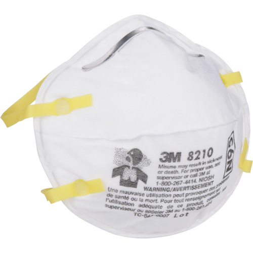 Respirateurs contre les particules 8210, N95, Certifi&eacute; NIOSH Toolneeds Inc.