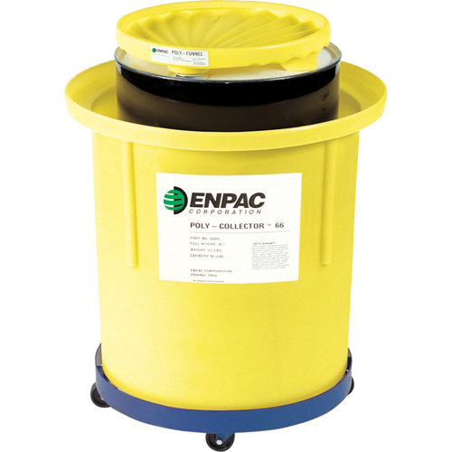 Poly-Collector 110 with Poly Drum, 31.75" dia. x 49" H, 103 US gal. Spill Cap. Toolneeds Inc.