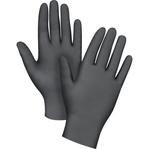 Medical Grade Disposable Gloves, X-Large, Nitrile, 6-mil, Powder-Free, Black, Class 2 Toolneeds Inc.
