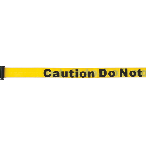 Tape Cassettes for Build-Your-Own Crowd Control Barriers, Caution Do Not Enter, 7', Yellow Tape Toolneeds Inc.