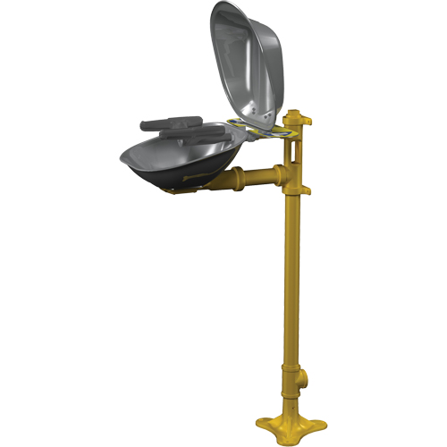 Halo Face/Eyewash Stations, Pedestal Installation, Stainless Steel Bowl Toolneeds Inc.
