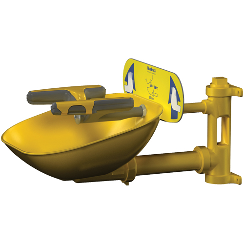 Halo Face/Eyewash Stations, Wall-Mount Installation, Plastic Bowl Toolneeds Inc.