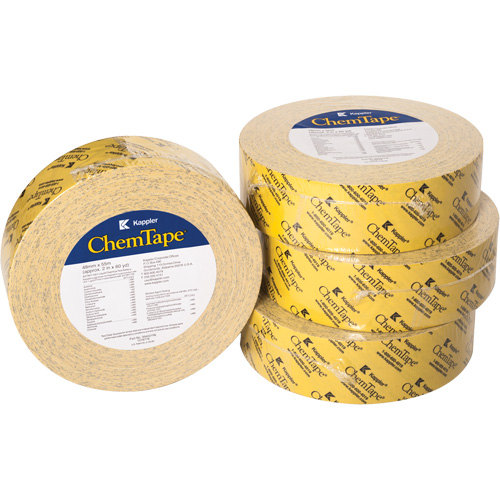 ChemTape&reg; Chemical-Resistant Tape, 50.8 mm (2") x 50 m (164'), Yellow Toolneeds Inc.