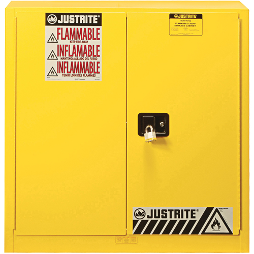 Armoire de s&eacute;curit&eacute; pour produits inflammables Ex Sure-Grip, 30 gal., 2 Porte(s), 36" La x 35" h x 24" p Toolneeds Inc.