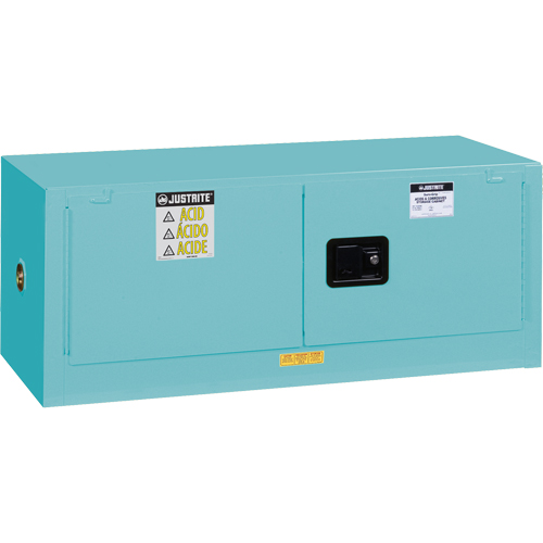Sure-Grip&reg; EX Piggyback Corrosives/Acid Steel Safety Cabinet, 12 gal., 2 Door, 43" W x 18" H x 18" D Toolneeds Inc.