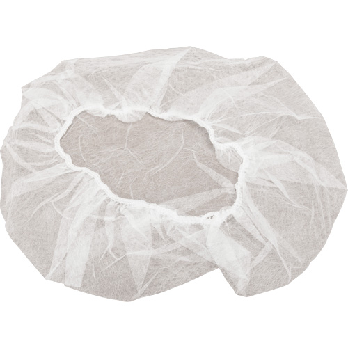 Non-Woven Bouffant Caps, Polypropylene, 24", White Toolneeds Inc.