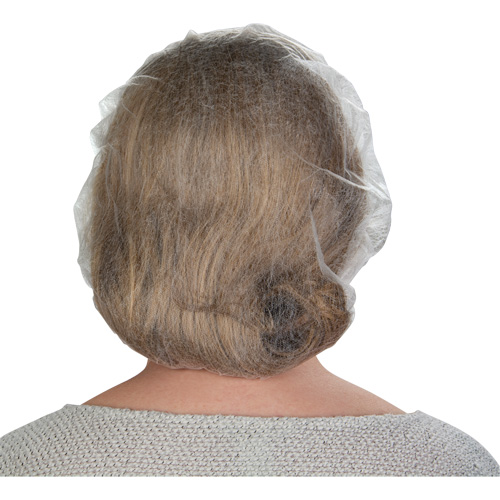 Non-Woven Bouffant Caps, Polypropylene, 21"/Large, White Toolneeds Inc.