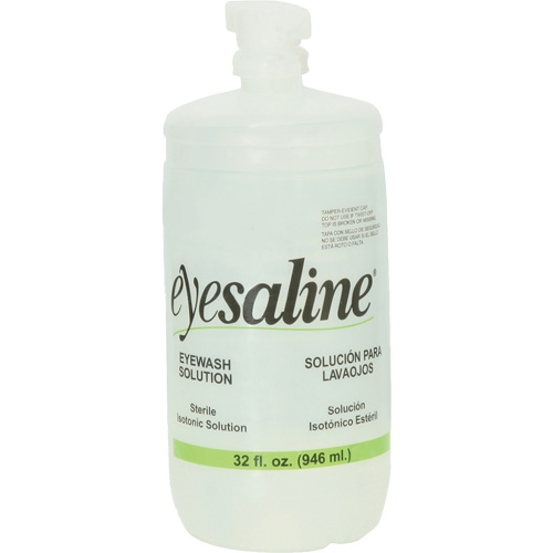 Saline Eyewash Bottles, Full Bottle, 32 oz. Toolneeds Inc.