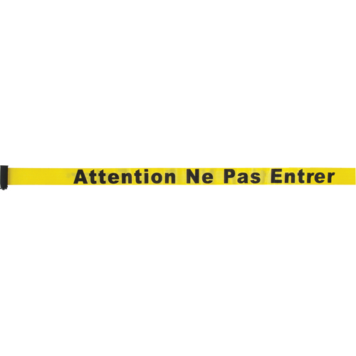 Cartouche de ruban pour assembler votre propre barri&egrave;re de contr&ocirc;le des foules, Attention ne pas entrer, 7', Ruban Jaune Toolneeds Inc.