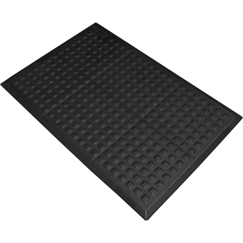 Rejuvenator&reg; Connect No. 502 for Single Workstation, Polyurethane, 3' W x 5' L, 5/8" Thick, Black Toolneeds Inc.