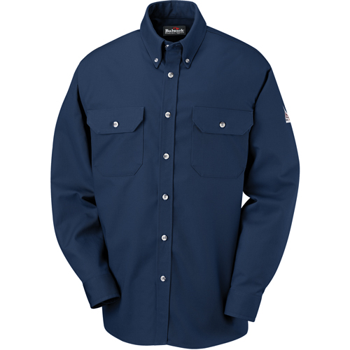 Flame-Resistant Cool Touch&reg; 2 Button Front Deluxe Shirts, 2X-Large, Navy Blue Toolneeds Inc.
