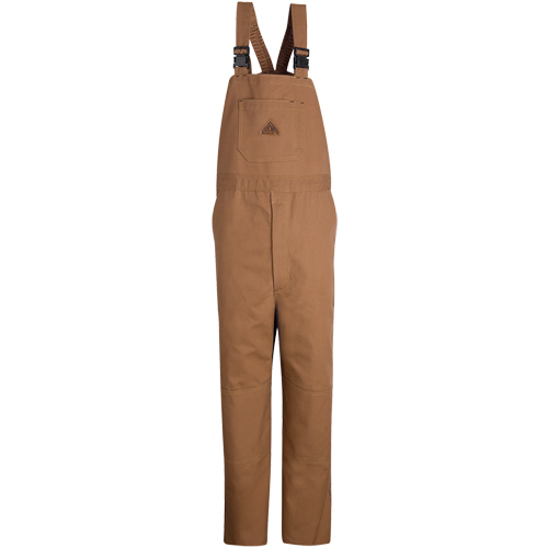Flame-Resistant Duck Lined Bib Overalls, Medium, Brown Toolneeds Inc.