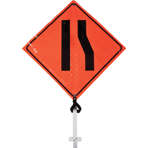 Narrow Road Pole Sign, 24" x 24", Vinyl, Pictogram Toolneeds Inc.