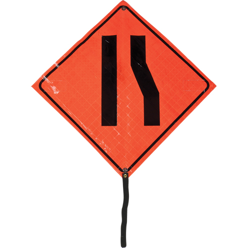 Narrow Road Rolled Sign, 24" x 24", Vinyl, Pictogram Toolneeds Inc.